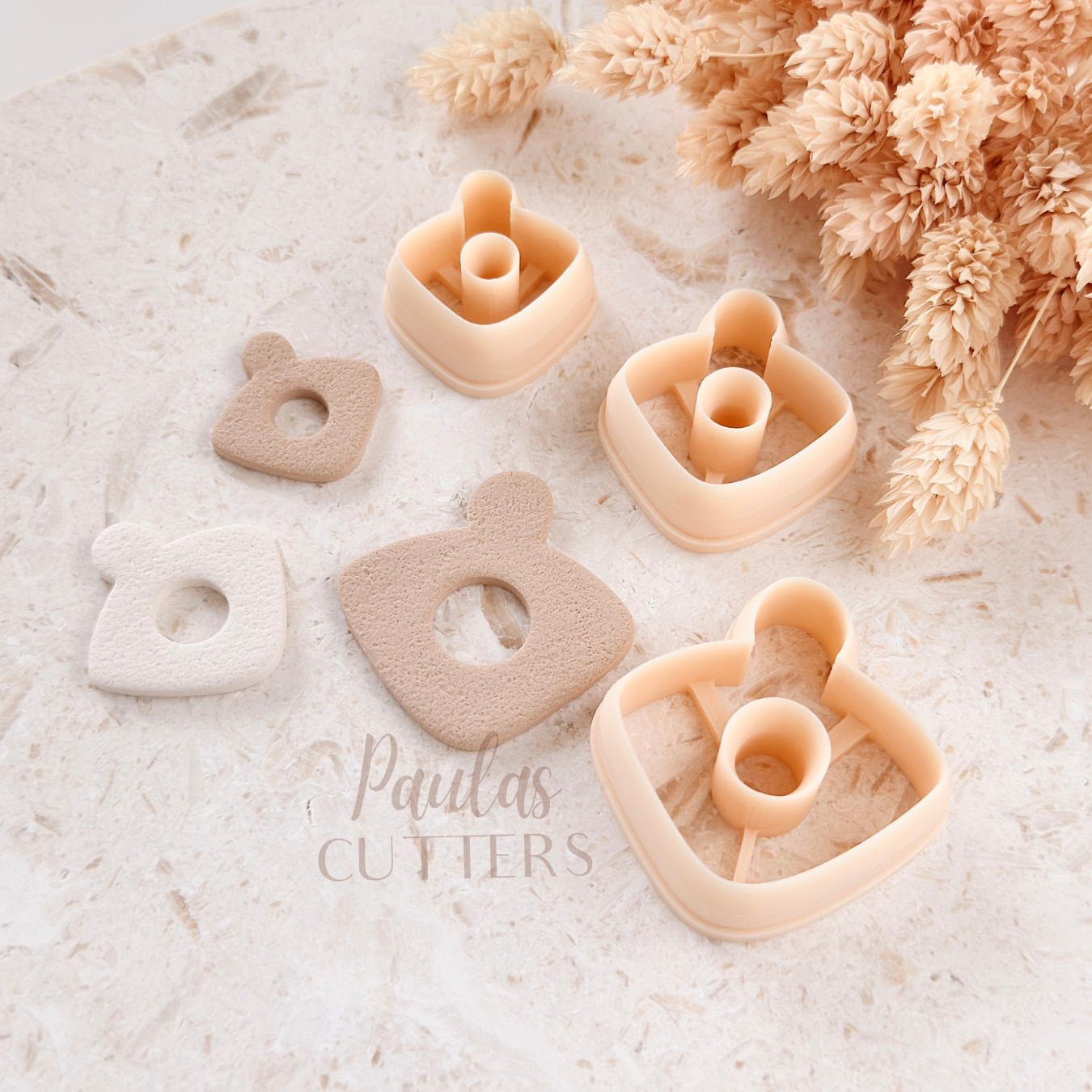 Polymer Clay Cutter, Rounded Abstract Shape, Modern Earring Cutter Tool, Clay Cutter for Jewelry, A-04