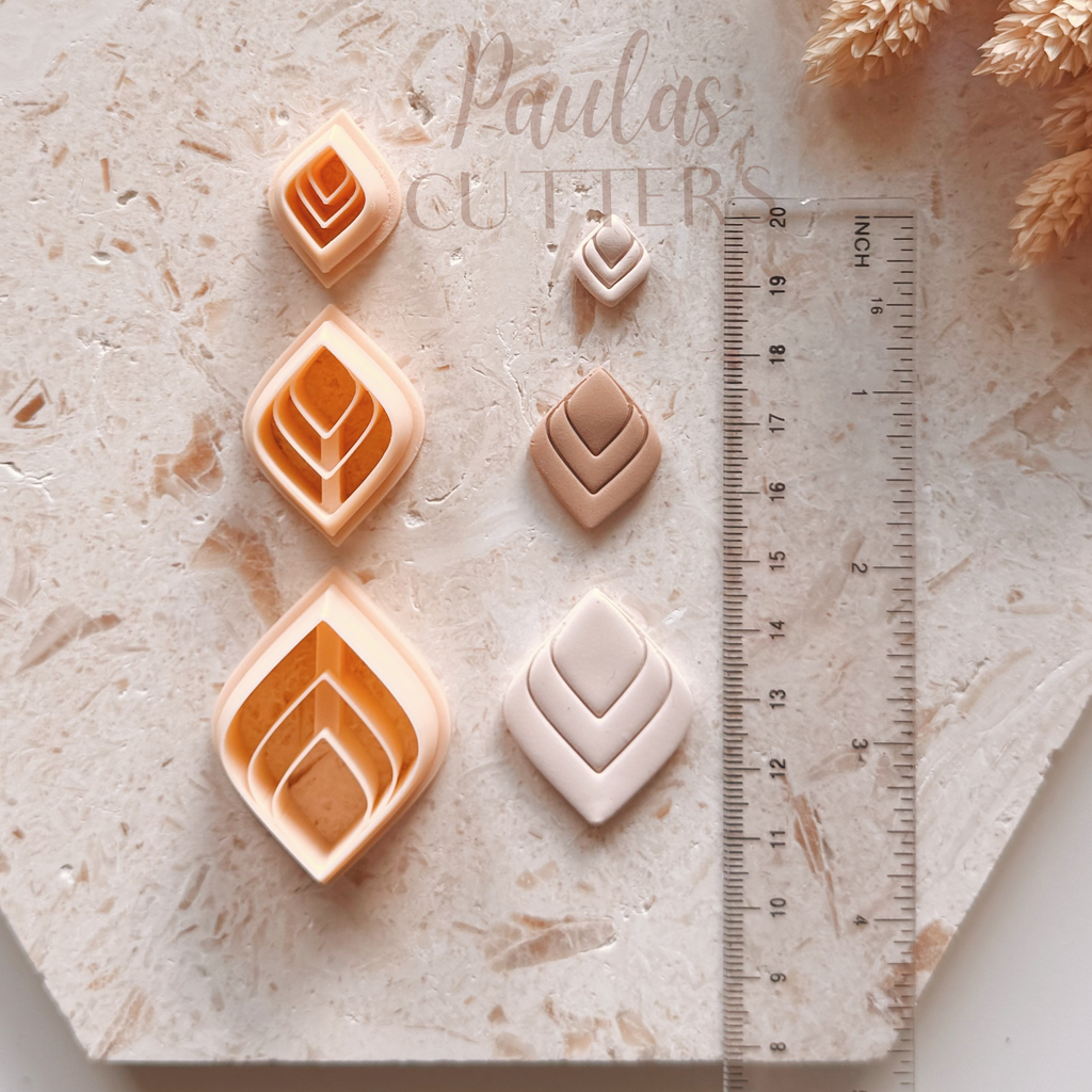 Cortador de arcilla polimérica – Forma básica – Herramienta de corte de aretes N-14