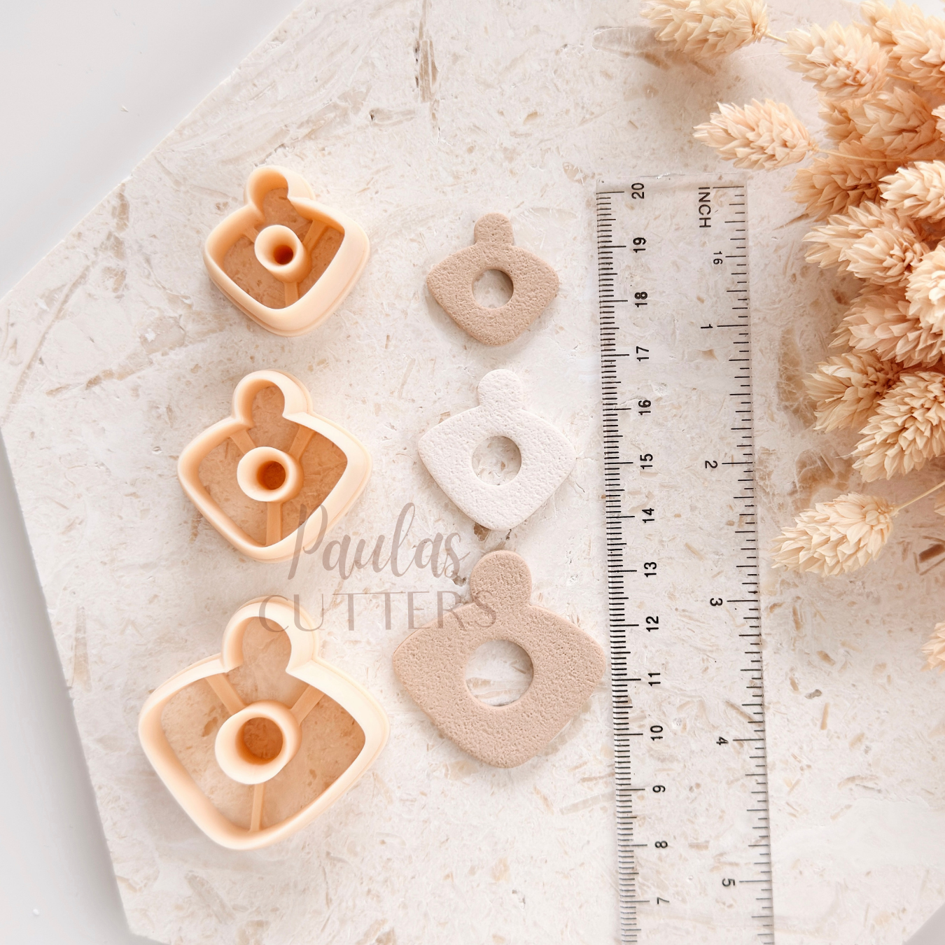 Polymer Clay Cutter, Rounded Abstract Shape, Modern Earring Cutter Tool, Clay Cutter for Jewelry, A-04