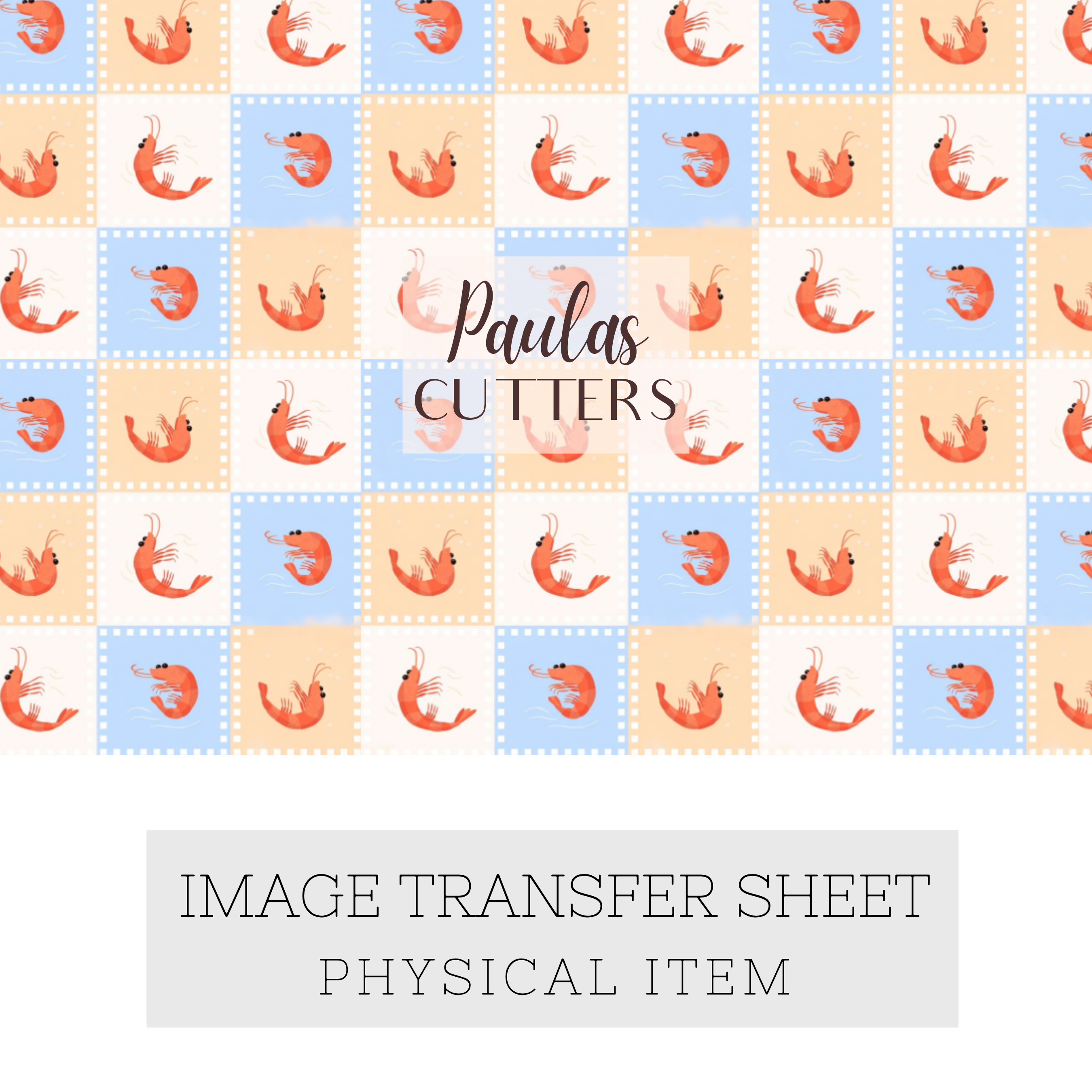 Polymer Clay Transfer Paper – Shrimp Checker Pattern for Earrings & Jewelry Making – TP-600