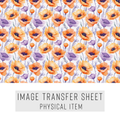 High quality water-soluble transfer paper applied on polymer clay, vibrant detailed pattern