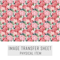 High quality water-soluble transfer paper applied on polymer clay, vibrant detailed pattern