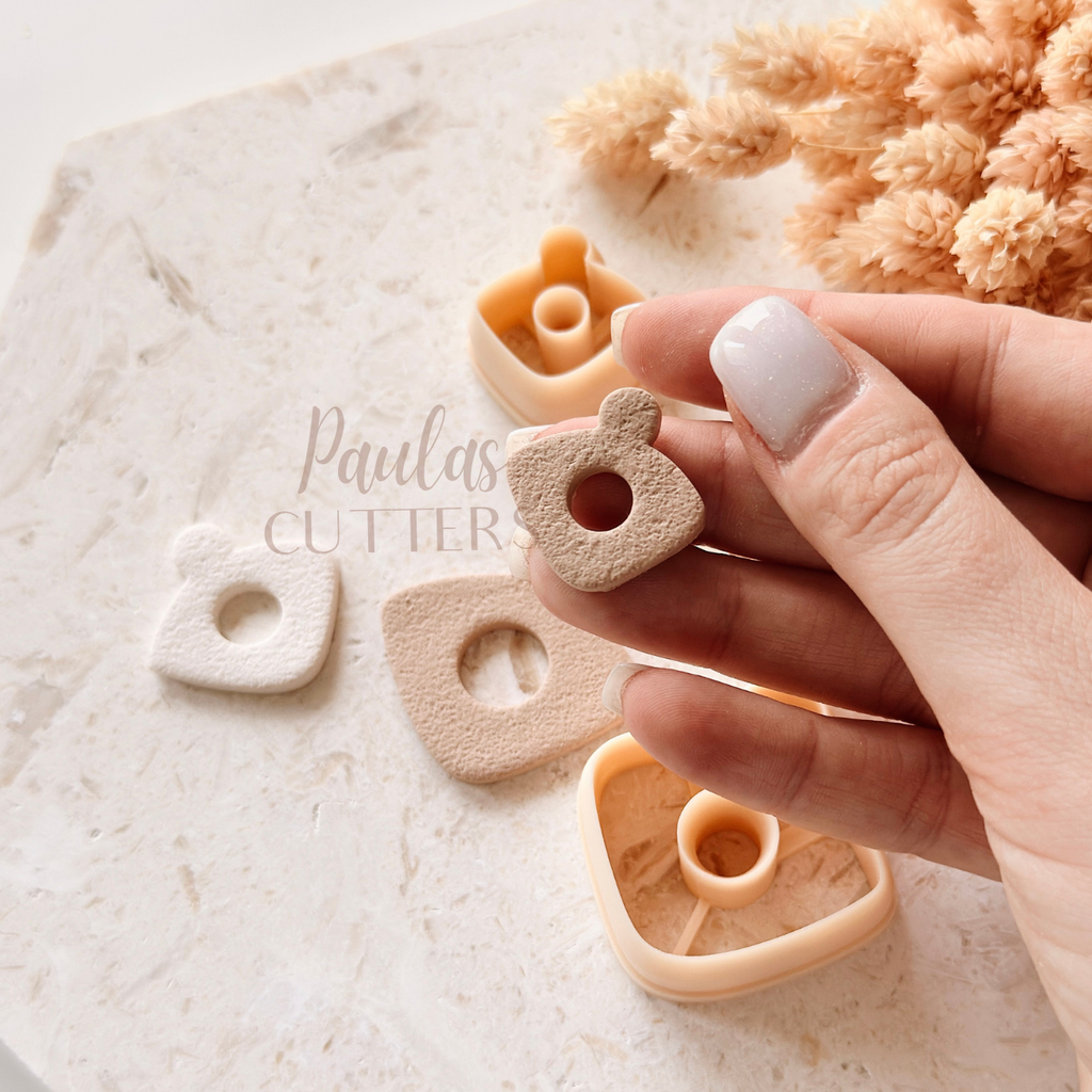 Polymer Clay Cutter, Rounded Abstract Shape, Modern Earring Cutter Tool, Clay Cutter for Jewelry, A-04