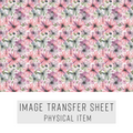 High quality water-soluble transfer paper applied on polymer clay, vibrant detailed pattern