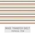 High quality water-soluble transfer paper applied on polymer clay, vibrant detailed pattern