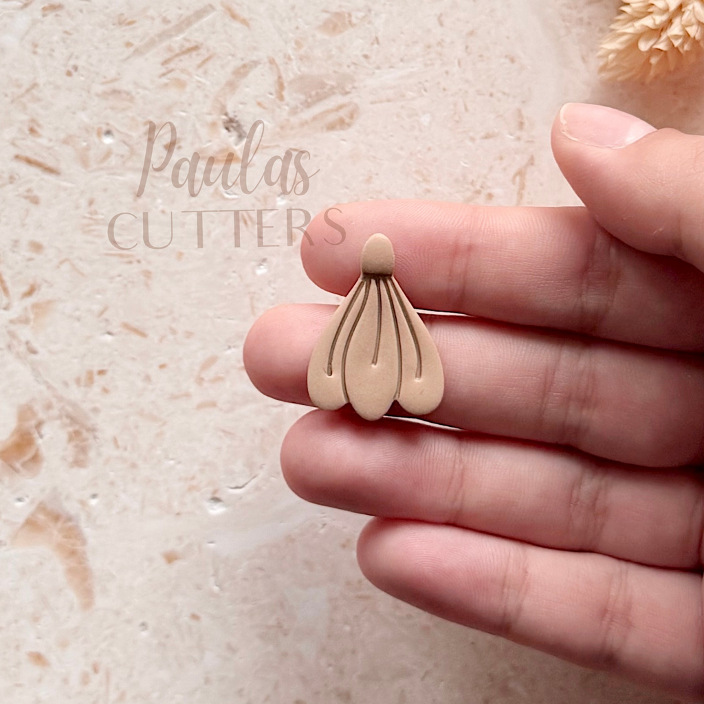 Polymer Clay Cutter, Fan Drop Shapes for Earrings, Layered Statement Cutter Tool for Jewelry Making, R-10