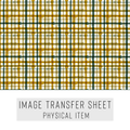 High quality water-soluble transfer paper applied on polymer clay, vibrant detailed pattern