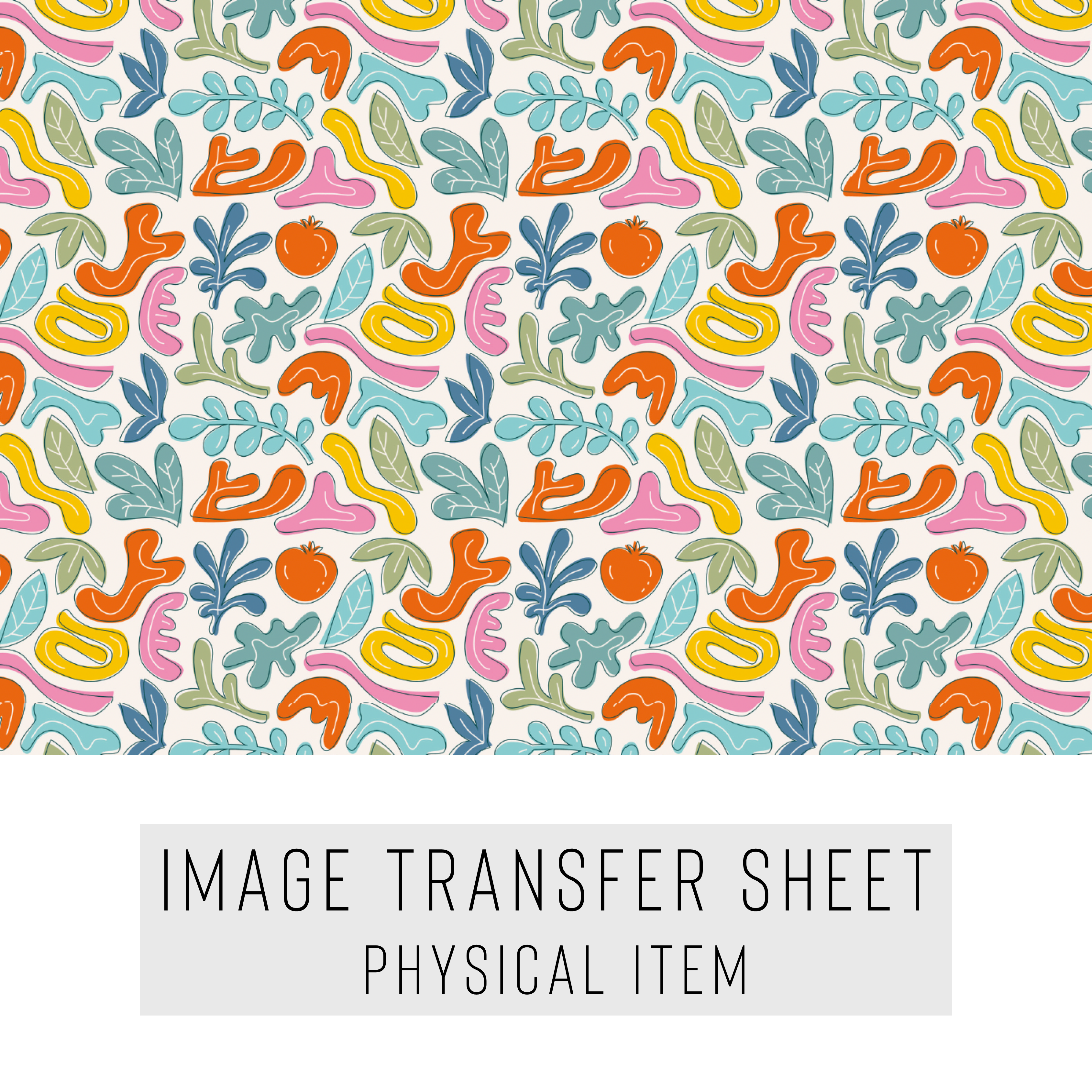 High quality water-soluble transfer paper applied on polymer clay, vibrant detailed pattern