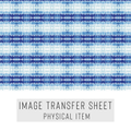 High quality water-soluble transfer paper applied on polymer clay, vibrant detailed pattern