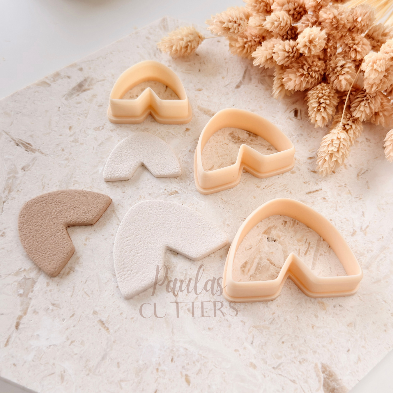 Polymer Clay Cutter, Arch Shapes, Modern Earring Cutter Tool, Clay Cutters for Jewelry Making, B-18