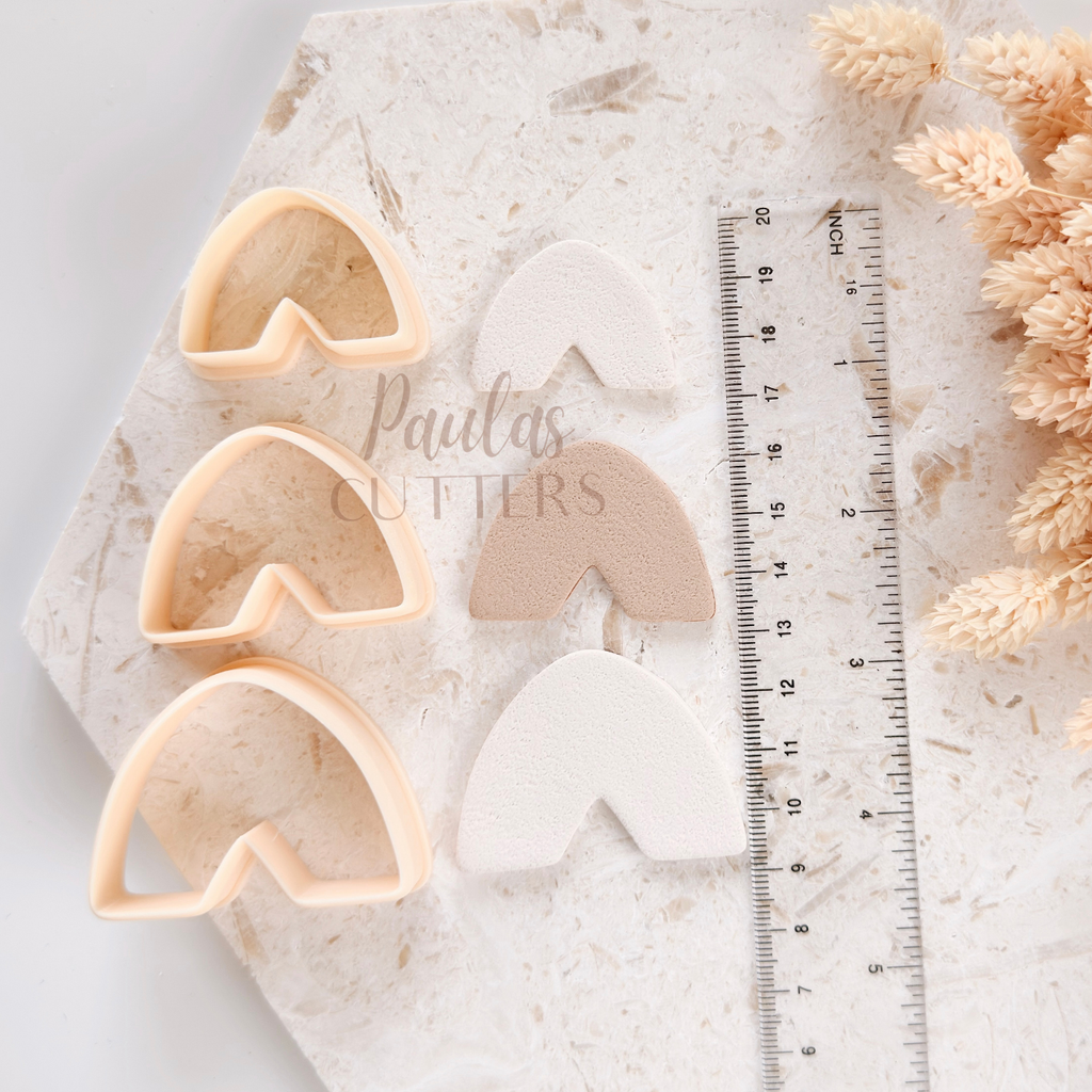 Polymer Clay Cutter, Arch Shapes, Modern Earring Cutter Tool, Clay Cutters for Jewelry Making, B-18