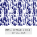 High quality water-soluble transfer paper applied on polymer clay, vibrant detailed pattern