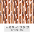 High quality water-soluble transfer paper applied on polymer clay, vibrant detailed pattern