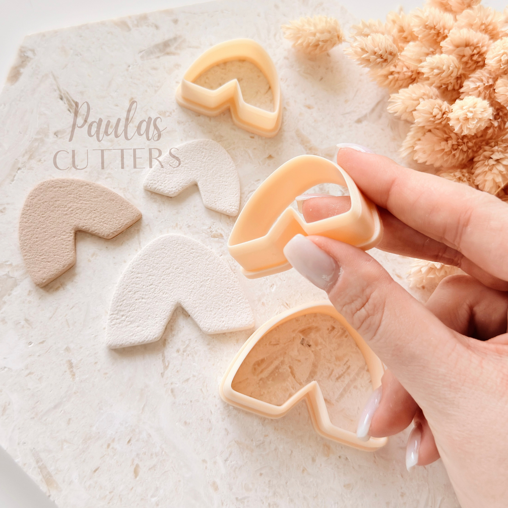 Polymer Clay Cutter, Arch Shapes, Modern Earring Cutter Tool, Clay Cutters for Jewelry Making, B-18