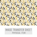 High quality water-soluble transfer paper applied on polymer clay, vibrant detailed pattern