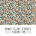 High quality water-soluble transfer paper applied on polymer clay, vibrant detailed pattern
