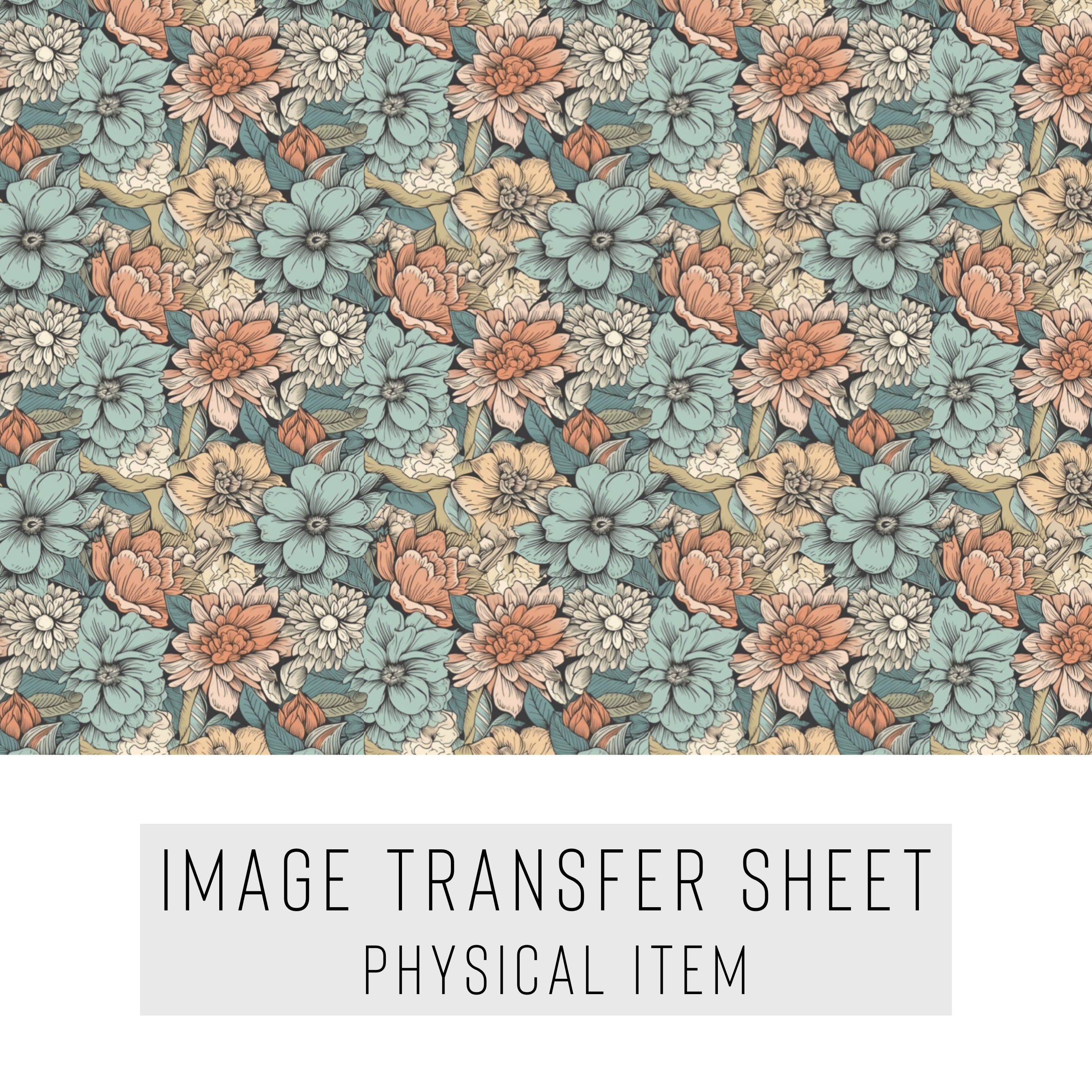 High quality water-soluble transfer paper applied on polymer clay, vibrant detailed pattern