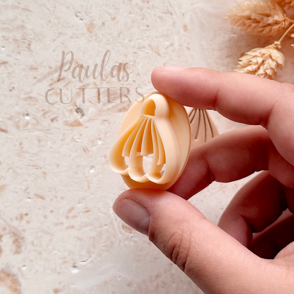 Polymer Clay Cutter, Fan Drop Shapes for Earrings, Layered Statement Cutter Tool for Jewelry Making, R-10