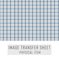 High quality water-soluble transfer paper applied on polymer clay, vibrant detailed pattern