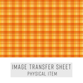 High quality water-soluble transfer paper applied on polymer clay, vibrant detailed pattern