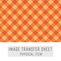 High quality water-soluble transfer paper applied on polymer clay, vibrant detailed pattern