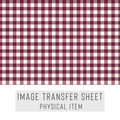 High quality water-soluble transfer paper applied on polymer clay, vibrant detailed pattern