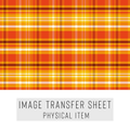 High quality water-soluble transfer paper applied on polymer clay, vibrant detailed pattern