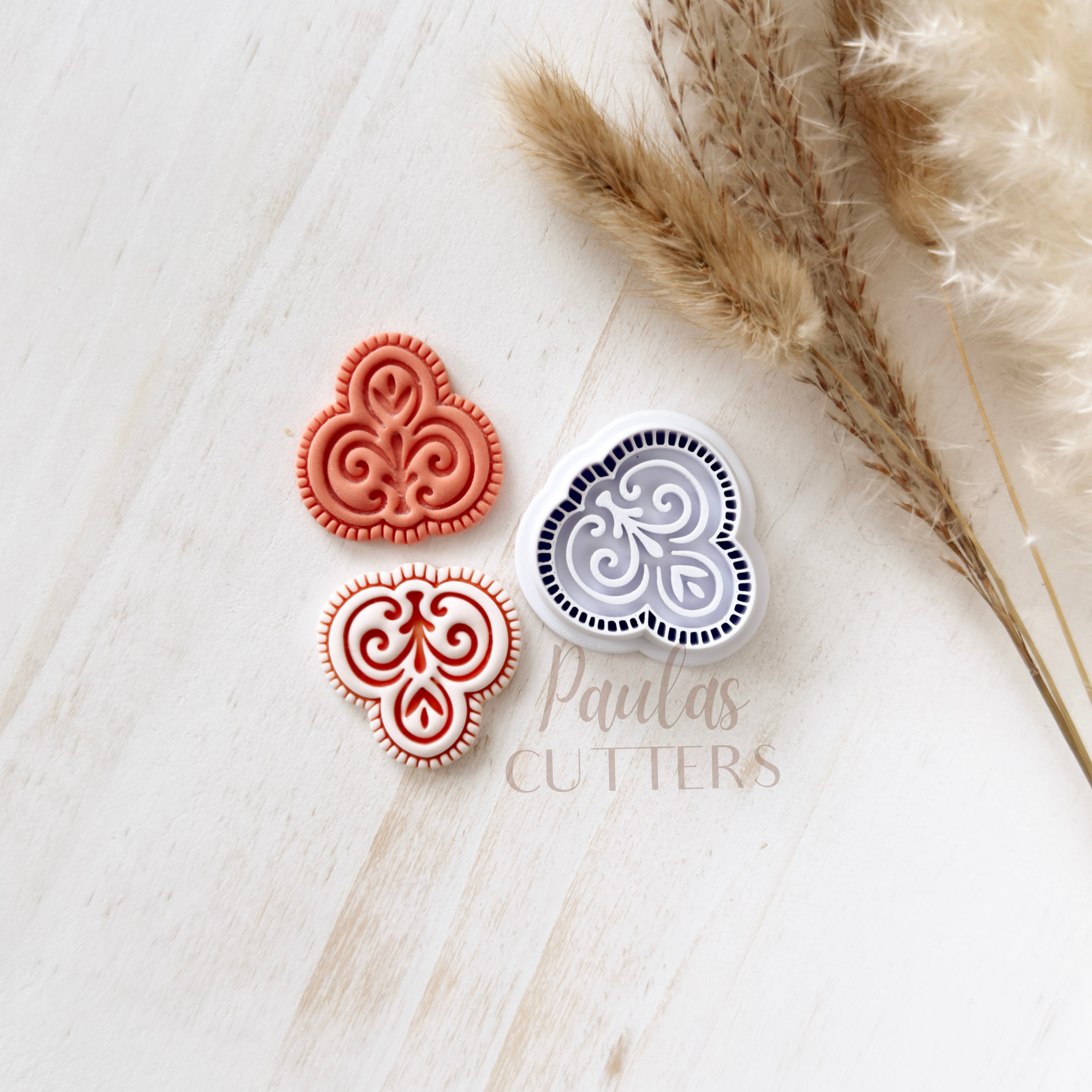 High quality polymer clay cutter creating clean sharp cuts for earrings and jewelry making