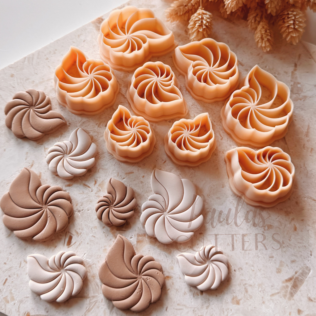 Polymer Clay Cutter, Spiral Shapes, Earring Cutter Tool, Clay Cutters for Jewelry Making, G-17
