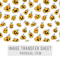 High quality water-soluble transfer paper applied on polymer clay, vibrant detailed pattern