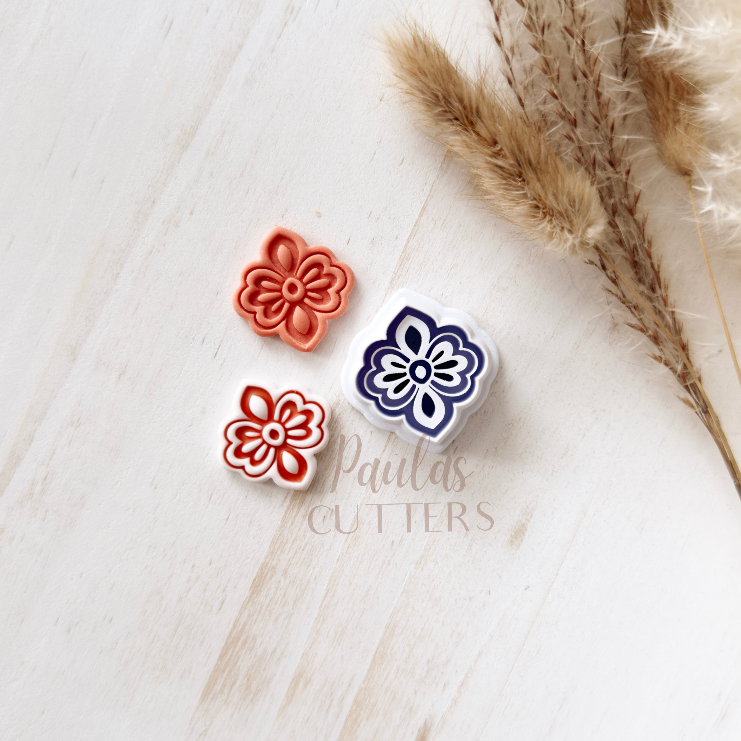 High quality polymer clay cutter creating clean sharp cuts for earrings and jewelry making