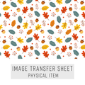 High quality water-soluble transfer paper applied on polymer clay, vibrant detailed pattern