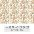 High quality water-soluble transfer paper applied on polymer clay, vibrant detailed pattern