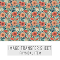 High quality water-soluble transfer paper applied on polymer clay, vibrant detailed pattern