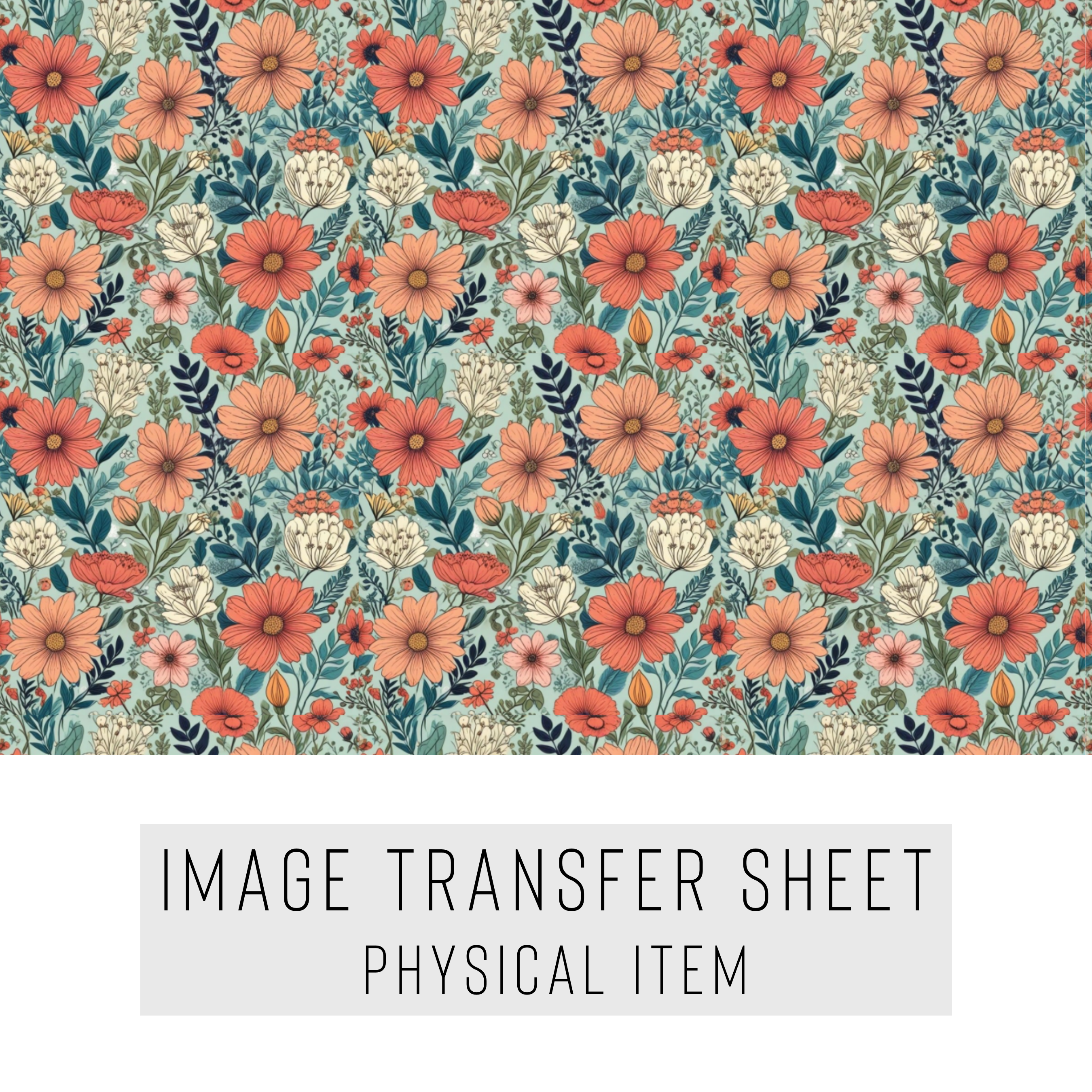 High quality water-soluble transfer paper applied on polymer clay, vibrant detailed pattern