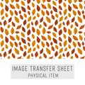 High quality water-soluble transfer paper applied on polymer clay, vibrant detailed pattern