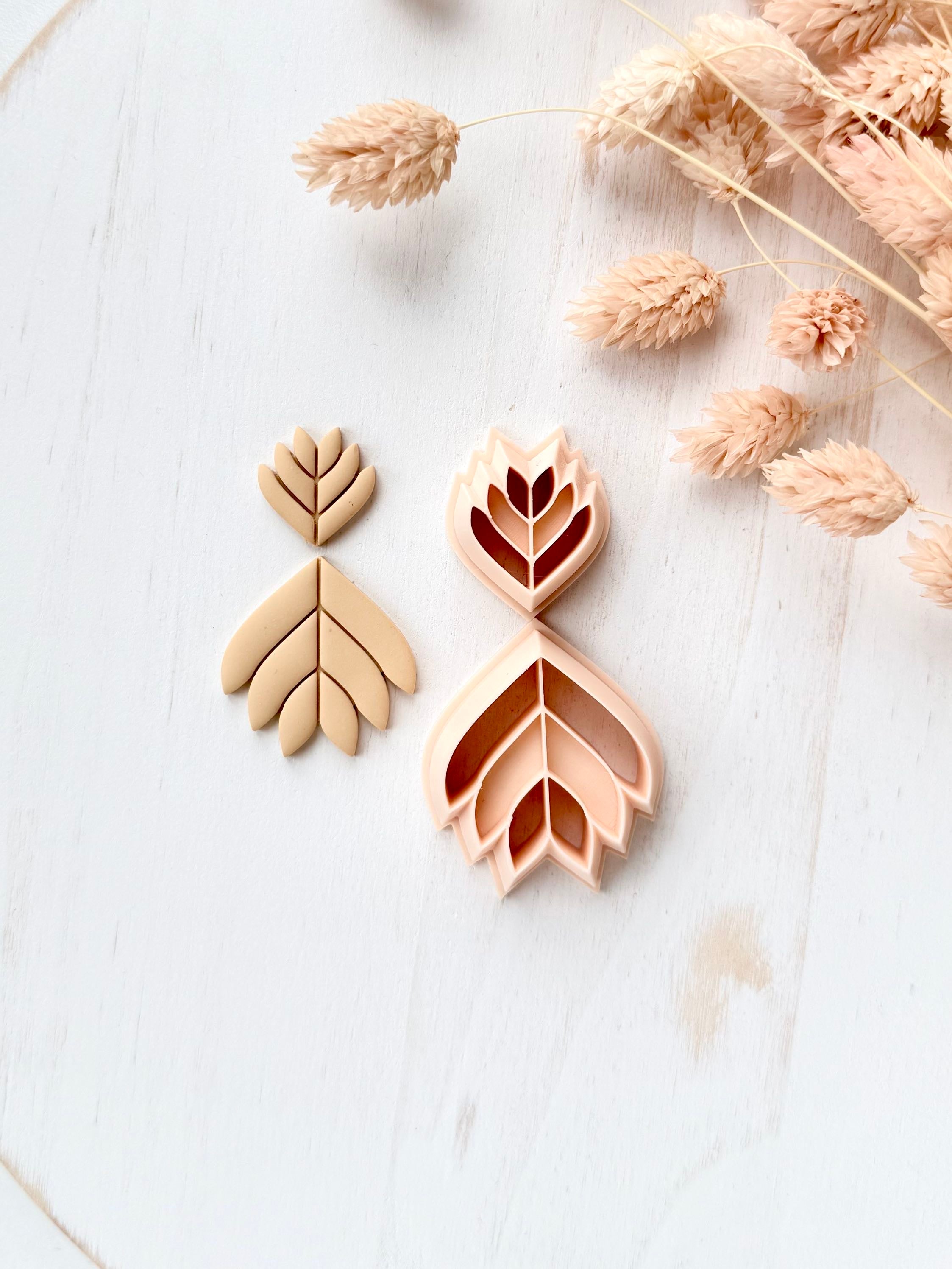 High quality polymer clay cutter creating clean sharp cuts for earrings and jewelry making