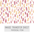 High quality water-soluble transfer paper applied on polymer clay, vibrant detailed pattern