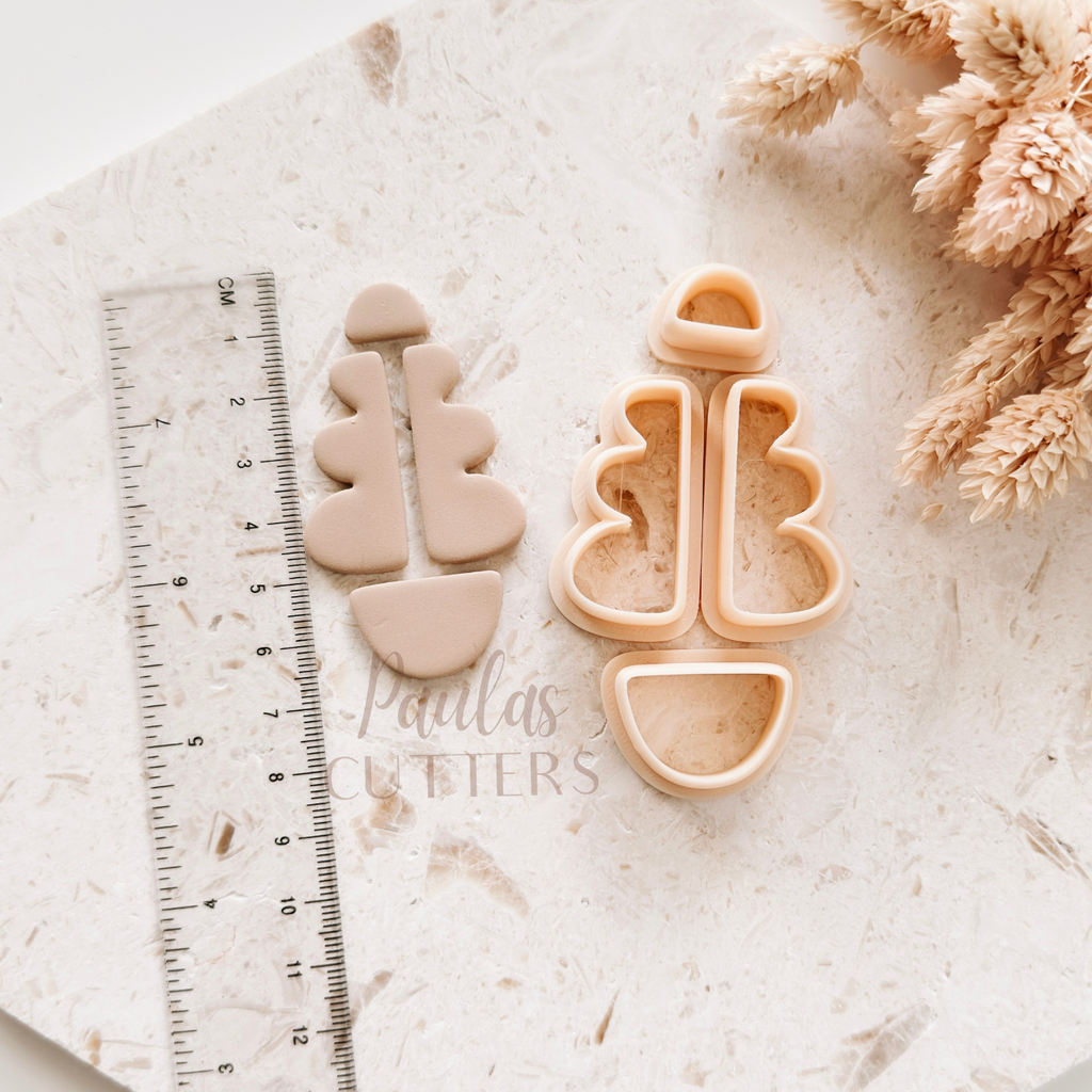 Polymer Clay Cutter, Abstract Totem Shape, Modern Earring Cutter Tool, Clay Cutter for Jewelry Making, C-23