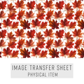 High quality water-soluble transfer paper applied on polymer clay, vibrant detailed pattern