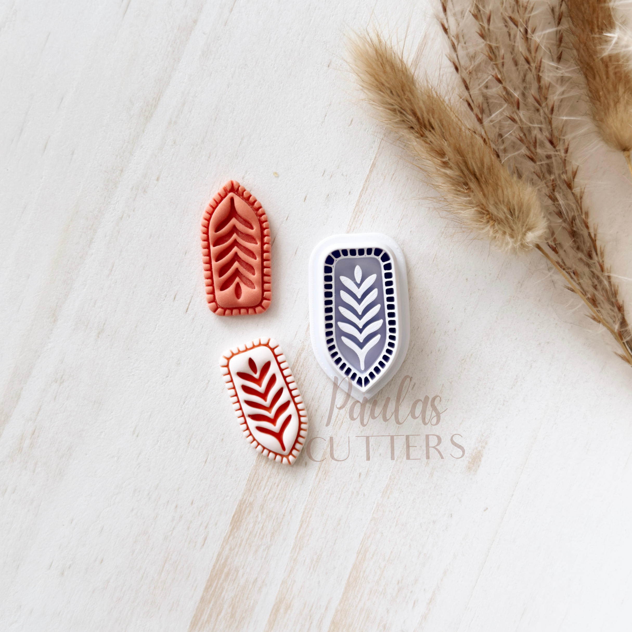 High quality polymer clay cutter creating clean sharp cuts for earrings and jewelry making