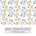 High quality water-soluble transfer paper applied on polymer clay, vibrant detailed pattern