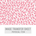 High quality water-soluble transfer paper applied on polymer clay, vibrant detailed pattern