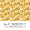 High quality water-soluble transfer paper applied on polymer clay, vibrant detailed pattern