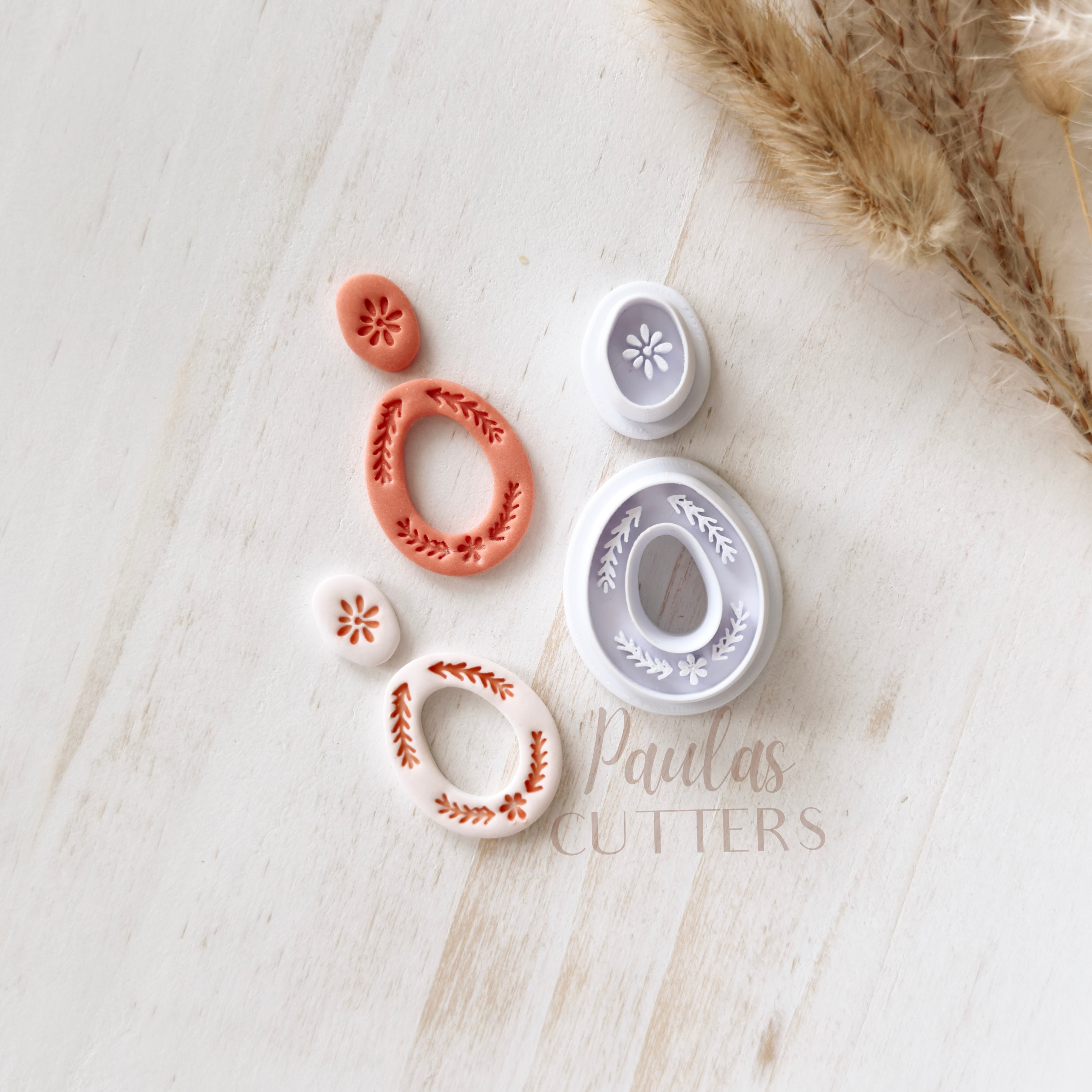 High quality polymer clay cutter creating clean sharp cuts for earrings and jewelry making