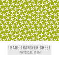 High quality water-soluble transfer paper applied on polymer clay, vibrant detailed pattern