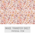 High quality water-soluble transfer paper applied on polymer clay, vibrant detailed pattern
