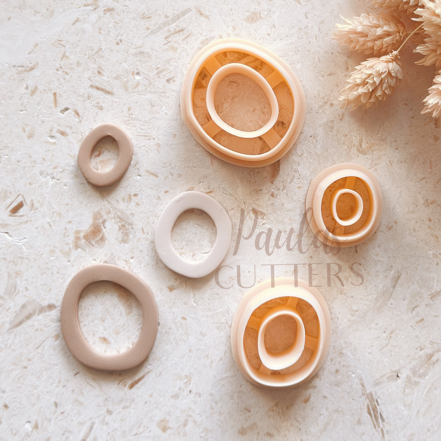 Emporte-pièce en argile polymère – Forme de base – Outil de découpe de boucles d'oreilles N-29