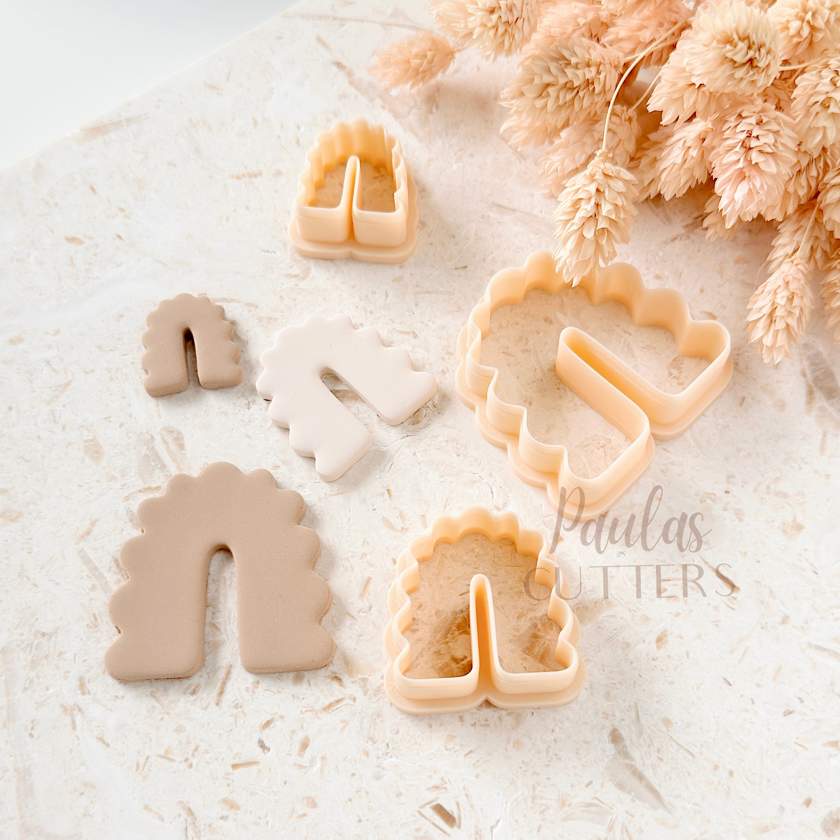 Polymer Clay Cutter, Arch Shapes, Pattern Earring Cutter Tool, Clay Cutters for Jewelry Making, F-01