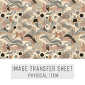 High quality water-soluble transfer paper applied on polymer clay, vibrant detailed pattern